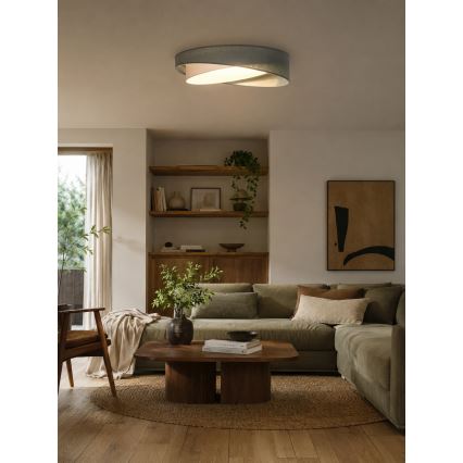 BRILAGI - LED Candeeiro de tecto dimerizável VELVET TWIST LED/36W/230V 3000-6000K Ø 65 cm Wi-Fi Tuya Beacon verde/branco + comando remoto