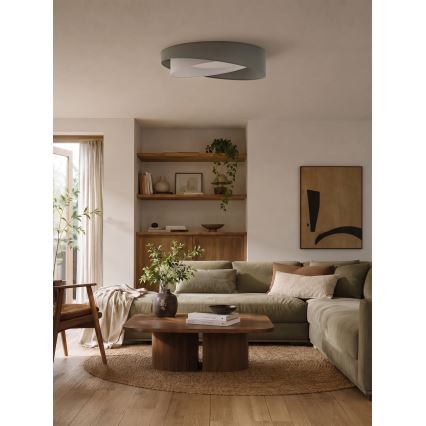 BRILAGI - LED Candeeiro de tecto dimerizável VELVET TWIST LED/36W/230V 3000-6000K Ø 65 cm Wi-Fi Tuya Beacon verde/branco + comando remoto