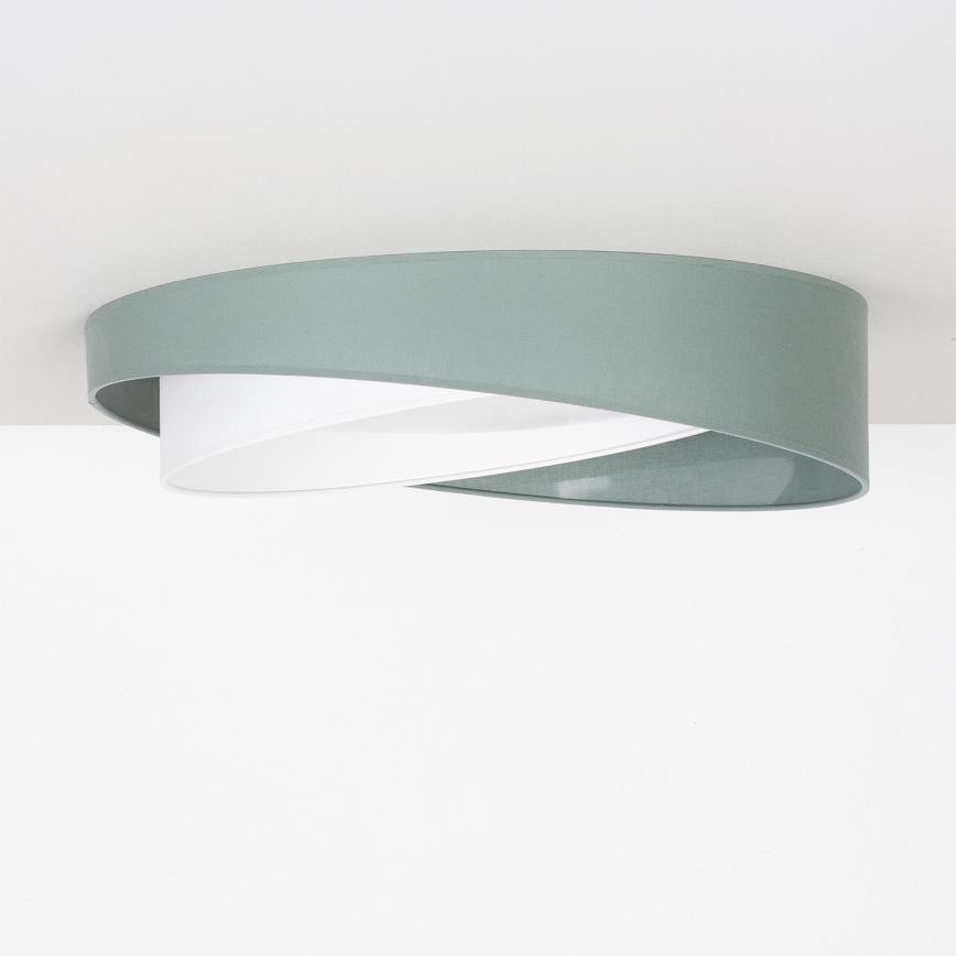 BRILAGI - LED Candeeiro de tecto dimerizável VELVET TWIST LED/36W/230V 3000-6000K Ø 65 cm Wi-Fi Tuya Beacon verde/branco + comando remoto