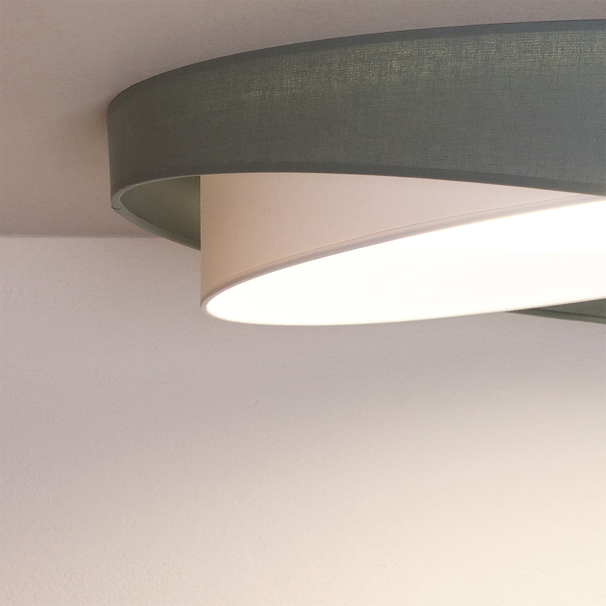 BRILAGI - LED Candeeiro de tecto dimerizável VELVET TWIST LED/36W/230V 3000-6000K Ø 65 cm Wi-Fi Tuya Beacon verde/branco + comando remoto