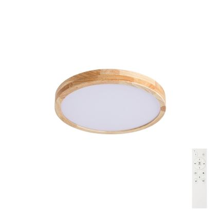 BRILAGI - Candeeiro de tecto LED dimerizável WOODLINE LED/48W/230V 3000-6000K carvalho diâmetro 40 cm + comando remoto