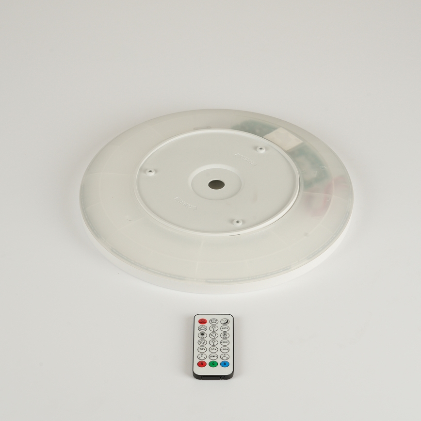 Brilagi - Plafon LED RGBW dimerizável ULTRA SLIM LED/18W/230V 2700-6500K Ø 30 cm branco + comando remoto