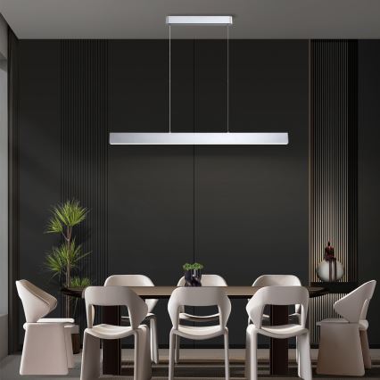 Brilagi - Lustre LED em cabo SLEEKLINE LED/40W/230V 3000/4500/6000K prata