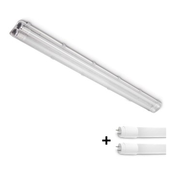 Brilagi - Luminária LED técnica estanque à poeira OPTIMA T8 2xG13/18W/230V 6500K IP65 128 cm