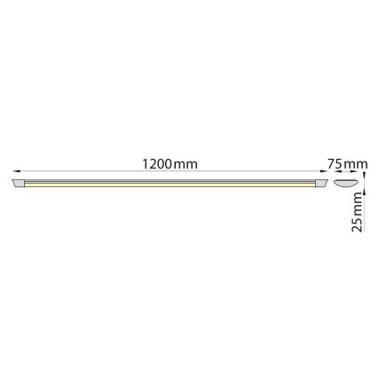 Brilagi - Luminária LED tubular AVERO LED/32W/230V 120 cm