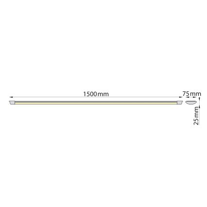 Brilagi - Luminária LED tubular AVERO LED/45W/230V 150 cm