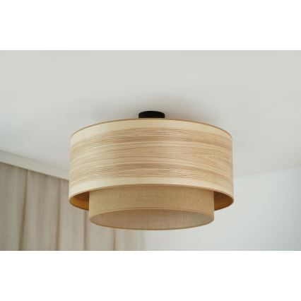 Brilagi - Plafonier MONTANA BOHO 1xE27/15W/230V diâmetro 60 cm castanho