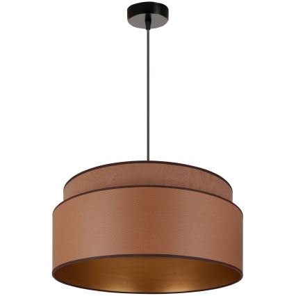 Brilagi - Candeeiro de teto suspenso OREGON VEGE 1xE27/15W/230V diâmetro 45 cm castanho