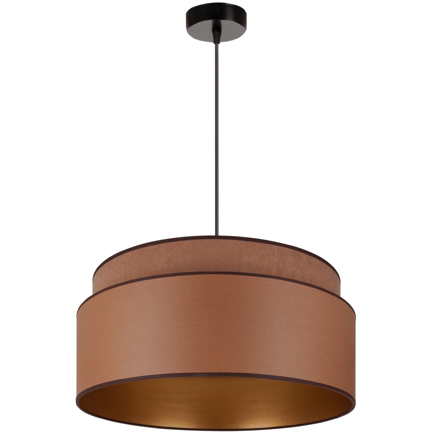 Brilagi - Candeeiro de teto suspenso OREGON VEGE 1xE27/15W/230V diâmetro 45 cm castanho