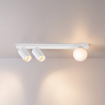 Brilagi - Luminária orientável SELE BALL 2xGU10/30W/230V + 1xG9/10W branca