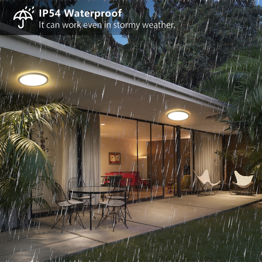 Brilagi - Plafon LED para casa de banho ULTRA SLIM LED/12W/230V Ø 22,5 cm dourado IP54