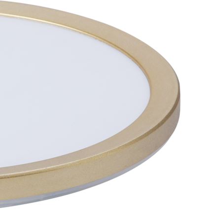 Brilagi - Plafon LED para casa de banho ULTRA SLIM LED/12W/230V Ø 22,5 cm dourado IP54