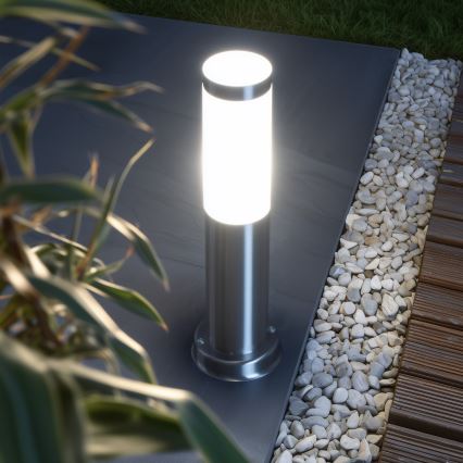 Brilagi - Luminária para exterior NOVA 1xE27/15W/230V 40 cm IP44 cromo fosco