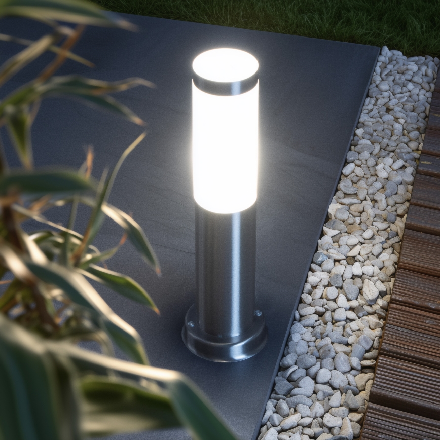 Brilagi - Luminária para exterior NOVA 1xE27/15W/230V 40 cm IP44 cromo fosco