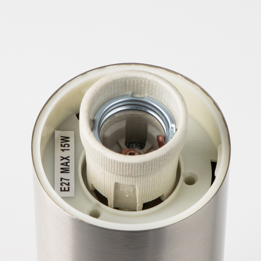 Brilagi - Luminária para exterior NOVA 1xE27/15W/230V 40 cm IP44 cromo fosco