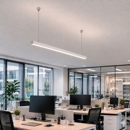 Brilagi - Luminária pendente FULLDAY LED/20/30/40W/230V 2700/4000/6000K 120 cm branca