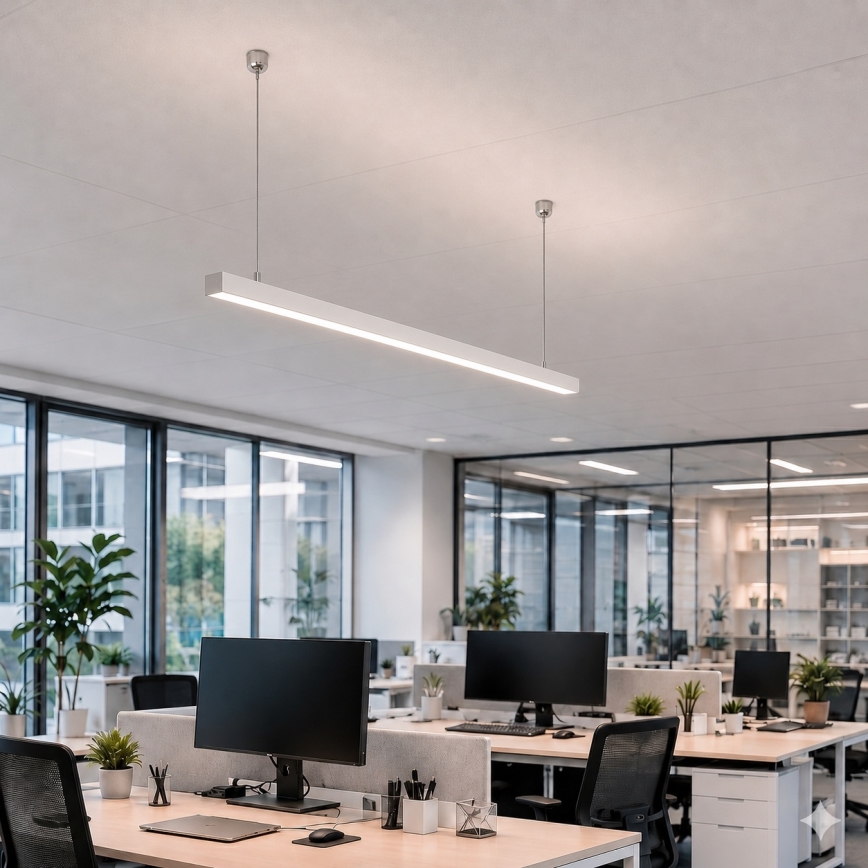 Brilagi - Luminária pendente FULLDAY LED/20/30/40W/230V 2700/4000/6000K 120 cm branca