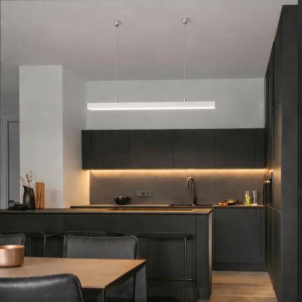 Brilagi - Luminária pendente FULLDAY LED/20/30/40W/230V 2700/4000/6000K 120 cm branca