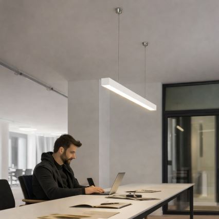 Brilagi - Luminária pendente FULLDAY LED/20/30/40W/230V 2700/4000/6000K 120 cm branca