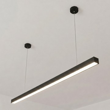 Brilagi - Luminária pendente FULLDAY LED/30/40/50W/230V 2700/4000/6000K 150 cm preta