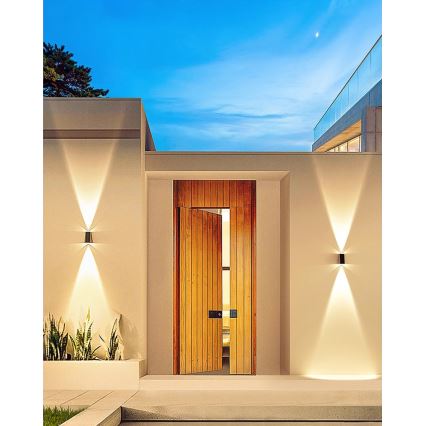 Brilagi - Luminária de parede solar LED PYRAMID LED/2W/3,2V 1300 mAh IP54