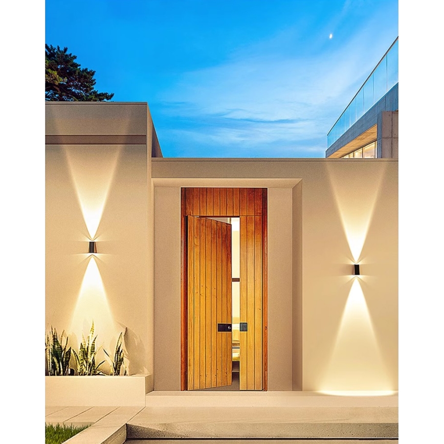 Brilagi - Luminária de parede solar LED PYRAMID LED/2W/3,2V 1300 mAh IP54