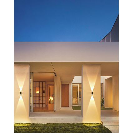 Brilagi - Luminária de parede solar LED PYRAMID LED/2W/3,2V 1300 mAh IP54