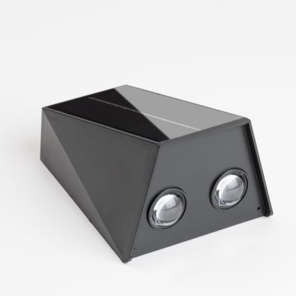 Brilagi - Luminária de parede solar LED PYRAMID LED/2W/3,2V 1300 mAh IP54