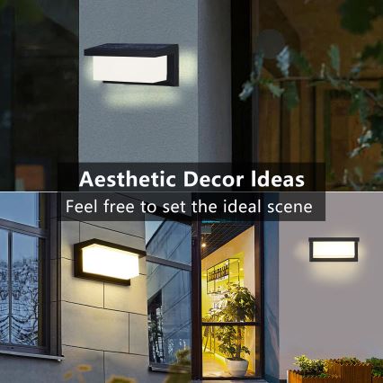 Brilagi - Luminária de parede solar LED com sensor de movimento e crepúsculo BRICKY LED/5W/6V 4000 mAh IP65