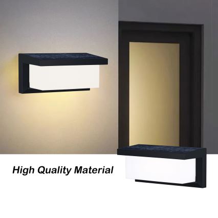 Brilagi - Luminária de parede solar LED com sensor de movimento e crepúsculo BRICKY LED/5W/6V 4000 mAh IP65