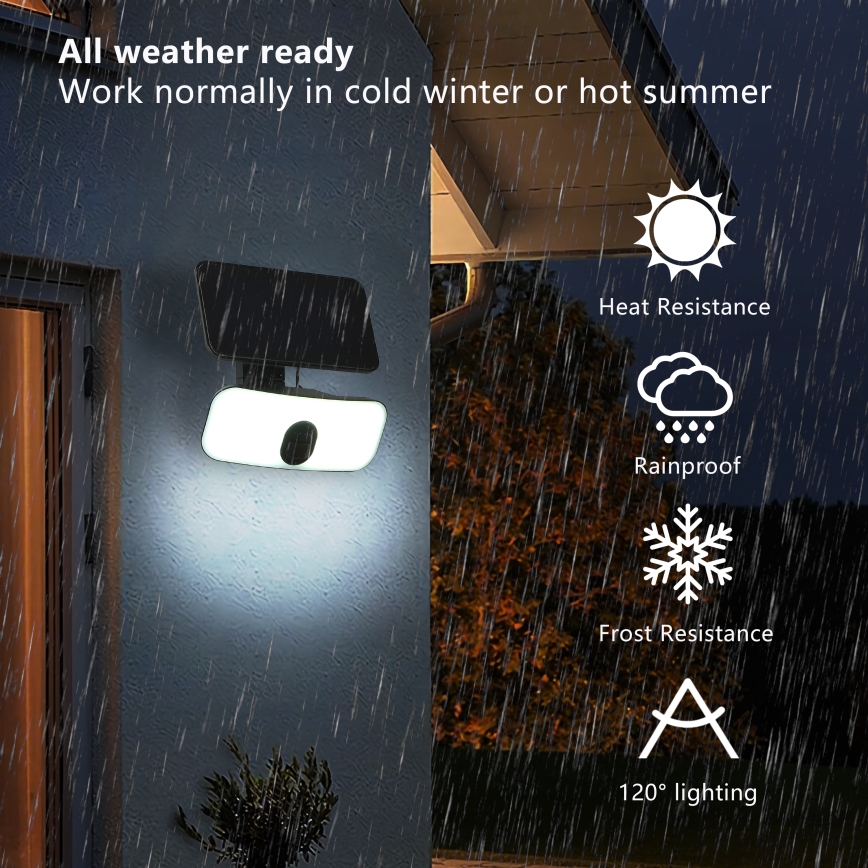 Brilagi - Luminária de parede solar LED com sensor de movimento e crepúsculo ROOF LED/13W/5V 4000 mAh IP65