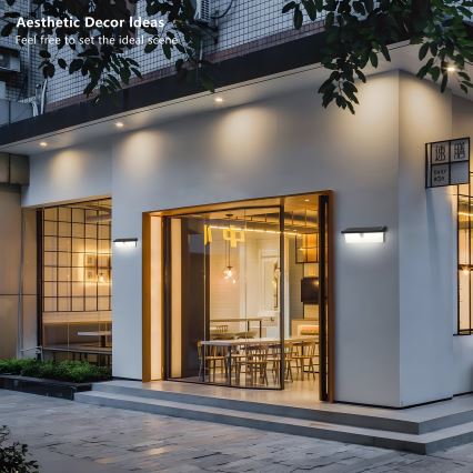 Brilagi - Luminária de parede solar LED com sensor SUN RAY LED/6W/3,7V 2200 mAh IP44