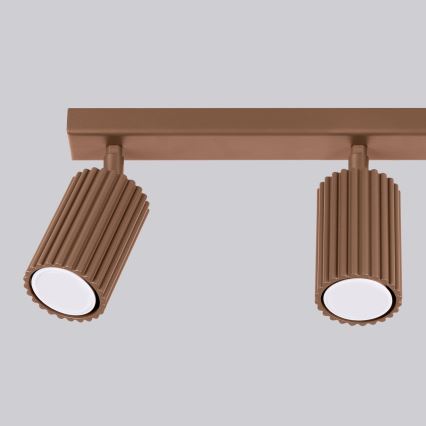 Brilagi - Luminária spot CRESTO 3xGU10/10W/230V marrom