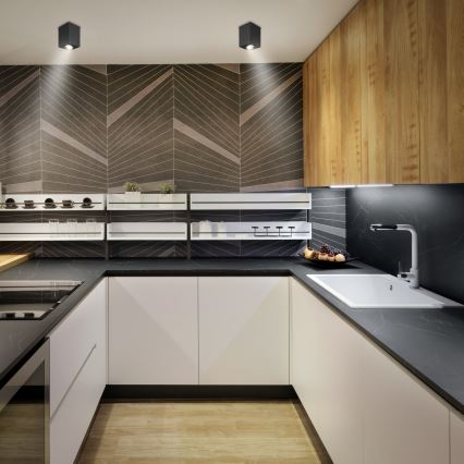 Brilagi - LED RGBW spot de embutir dimerizável MIA 1xGU10/30W/230V 2700-6500K Wi-Fi 100x80 mm preto