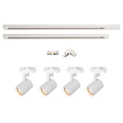 BRILAGI - Luminária spot para sistema de trilho HUSKY 4xGU10/10W/230V 150 cm branca
