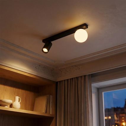 Brilagi - Luminária spot SELE BALL 1xGU10/30W/230V + 1xG9/10W preta
