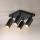 Brilagi - Luminária spot SELE SQUARE 4xGU10/30W/230V preta/dourada