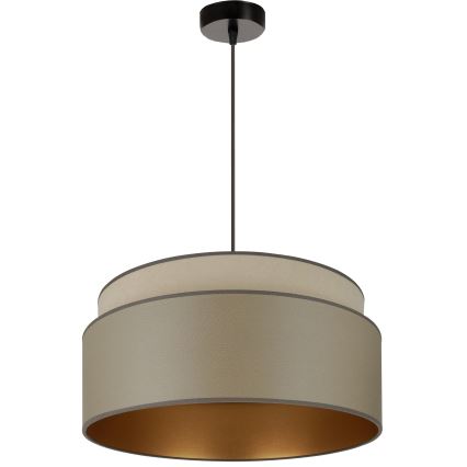 Brilagi - Candeeiro suspenso em cabo OREGON VEGE 1xE27/15W/230V diâmetro 45 cm cinza