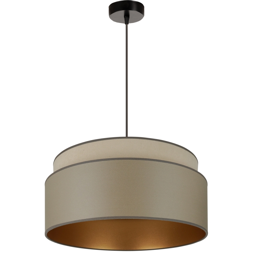 Brilagi - Candeeiro suspenso em cabo OREGON VEGE 1xE27/15W/230V diâmetro 45 cm cinza