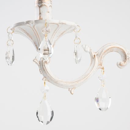 BRILAGI - Lustre CLASSIC com corrente 3xE14/10W/230V creme/pátina