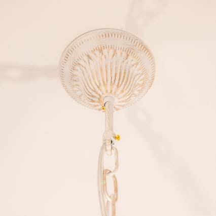 BRILAGI - Lustre CLASSIC com corrente 3xE14/10W/230V creme/pátina