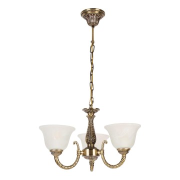 Brilagi - Lustre CLASSIC com corrente 3xE14/10W/230V latão