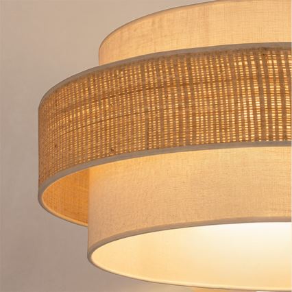 Brilagi - Lustre com cabo SPACE 1xE27/60W/230V Ø 40 cm bege/creme