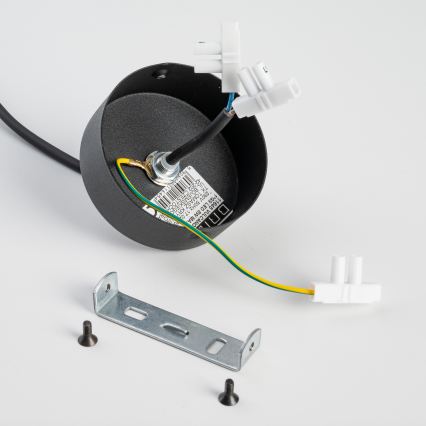 BRILAGI - Lustre com cabo VULCANO 1xG9/8W/230V Ø 15 cm preto/vidro fumado