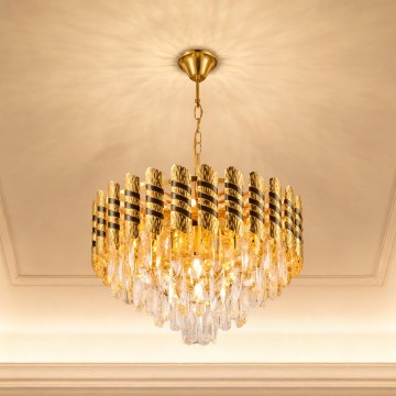 Brilagi - Lustre com corrente CRISTAL 5xE14/40W/230V Ø 38 cm