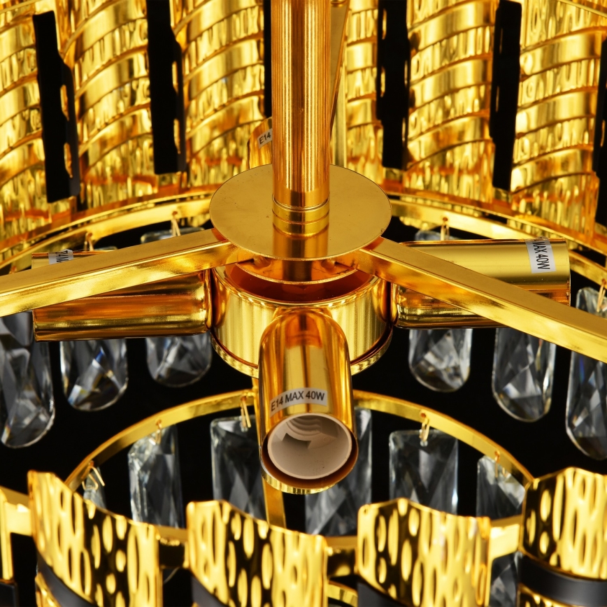 Brilagi - Lustre com corrente CRISTAL 5xE14/40W/230V Ø 38 cm