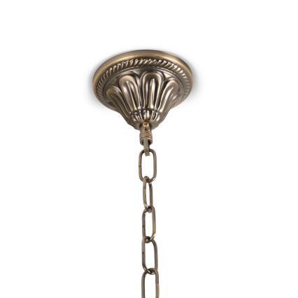 BRILAGI - Lustre com corrente DAHLIA 6xE27/40W/230V diâmetro 74 cm latão