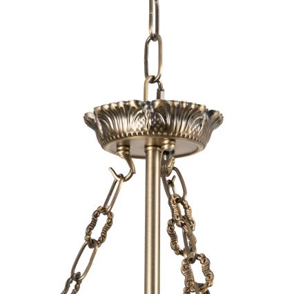BRILAGI - Lustre com corrente DAHLIA 6xE27/40W/230V diâmetro 74 cm latão