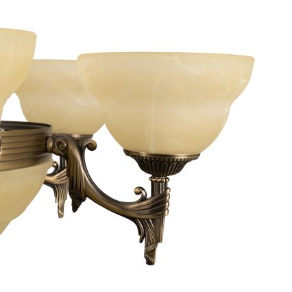 BRILAGI - Lustre com corrente DAHLIA 9xE27/40W/230V Ø 74 cm, latão