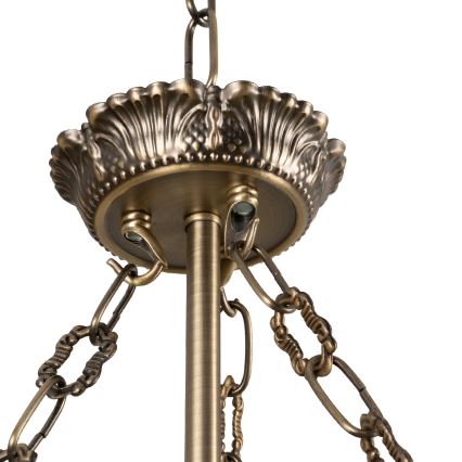 BRILAGI - Lustre com corrente DAHLIA 9xE27/40W/230V Ø 74 cm, latão